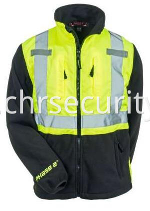 Men's Reflective High Visibility Fleece Safety Jacket